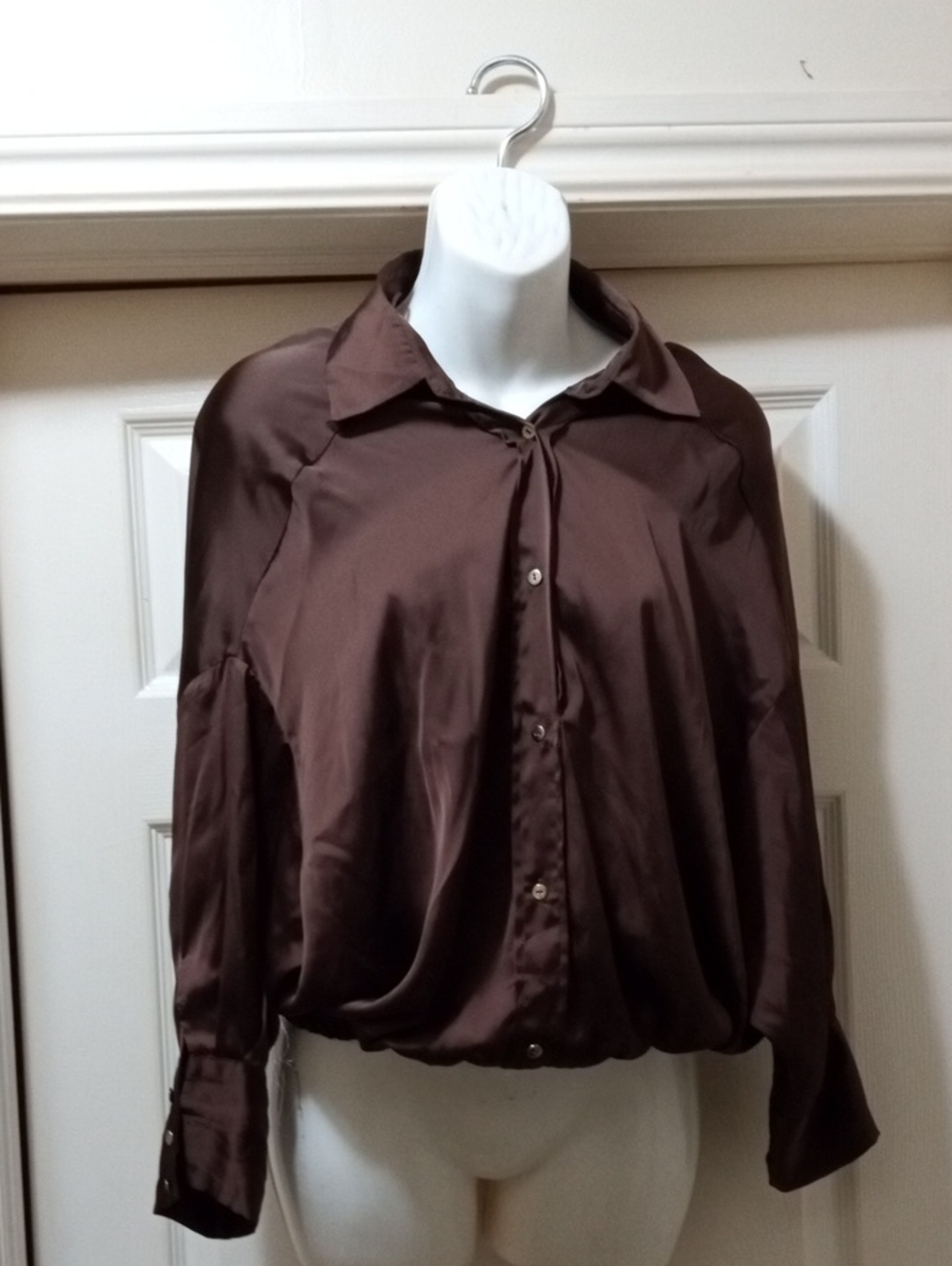 ZARA Brown Twill Shirt - Warm Cocoa Hue